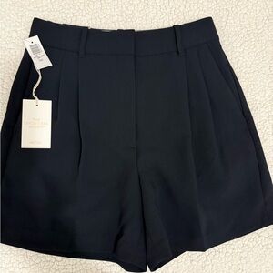 Aritzia The Effortless Short - Black High Waisted Dress Short